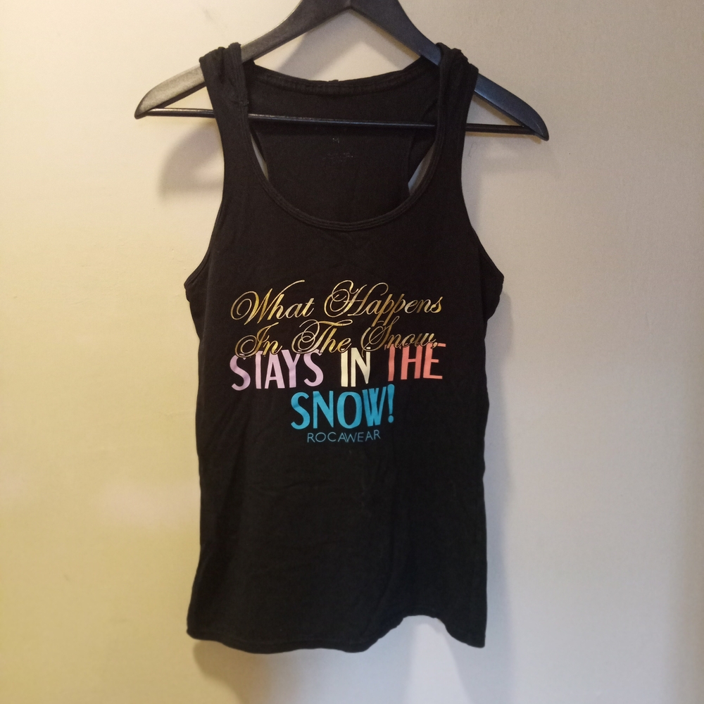 Rocawear Graphic Tank Top w/ Hood - "Stays in the Snow" ~ Free Shipping! ☆